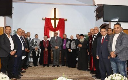 عطية يشارك في احتفال تنصيب القس رفيق دويب كراعٍ للكنيسة الإنجيلية ببنها