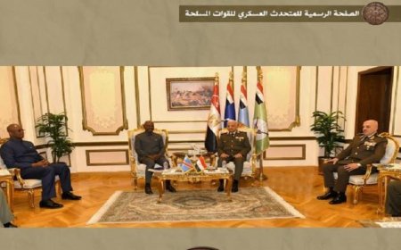 وزير الدفاع يناقش تعزيز التعاون العسكري مع وزير دفاع جمهورية الكونغو الديمقراطية