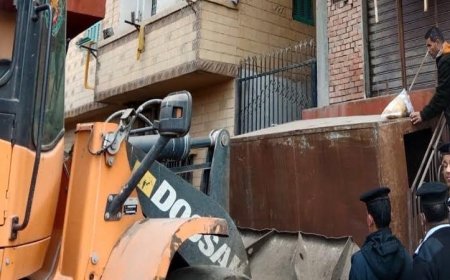 إزالة فورية للإشغالات في حملة موسعة بمدينة تلا لتحسين المشهد الحضاري