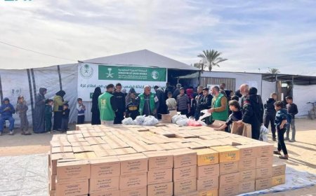 مركز سلمان للإغاثة يستمر في توزيع مساعداته الجديدة على المحتاجين في جنوب غزة