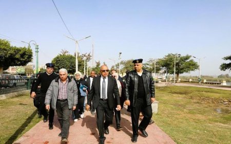 محافظ المنيا يتفقد كورنيش النيل في جولة شاملة لتعزيز السياحة والتنمية