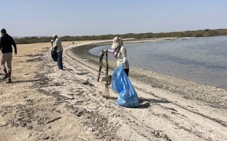 حملة نظافة شاملة لجزيرة أبو منقار في الغردقة بمناسبة يوم البيئة الوطني