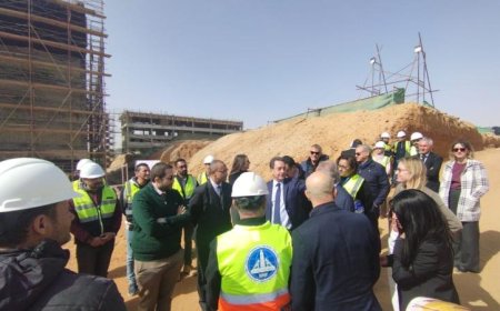 التعليم العالي تتابع أحدث تطورات مشروع الحرم الجامعي للجامعة الفرنسية في الشروق