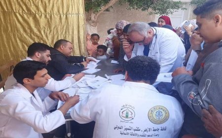 بدء القافلة الطبية المتكاملة في مدينة سفاجا لتقديم خدمات صحية متميزة