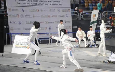 بطولة كأس العالم لسيف المبارزة للناشئين والشباب تبدأ في استاد القاهرة عالميًا