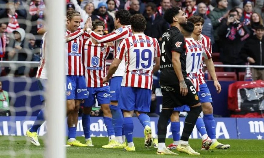 أتلتيكو مدريد يحقق انتصاراً كبيراً بثلاثية نظيفة على مايوركا ويعزز مركزه الثالث في الدوري الإسباني