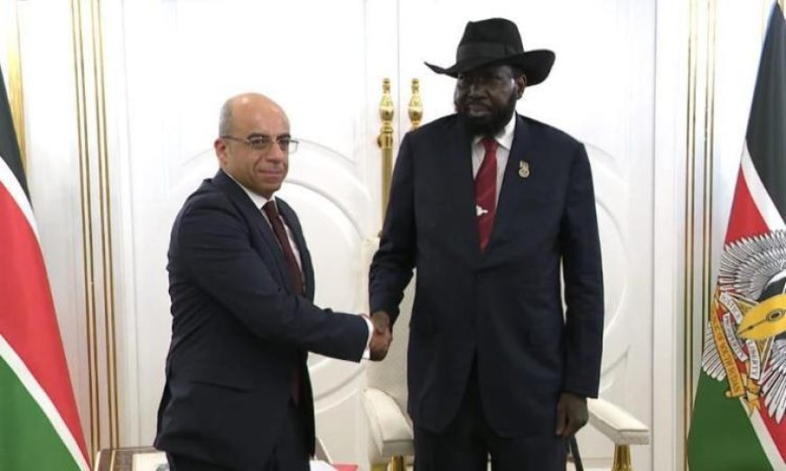 السفير المصري الجديد يعقد جلسة تعارف مع رئيس جمهورية جنوب السودان بعد تقديم أوراق اعتماده