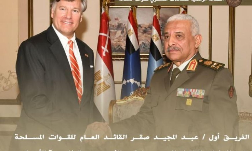 فيديو وصور لقاء الفريق أول عبد المجيد صقر مع نائب وزير الخارجية الأمريكي