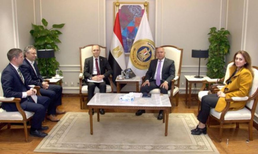 وزير الصناعة يناقش استراتيجية تصنيع السيارات الكهربائية مع شركة سين كارز البلغارية