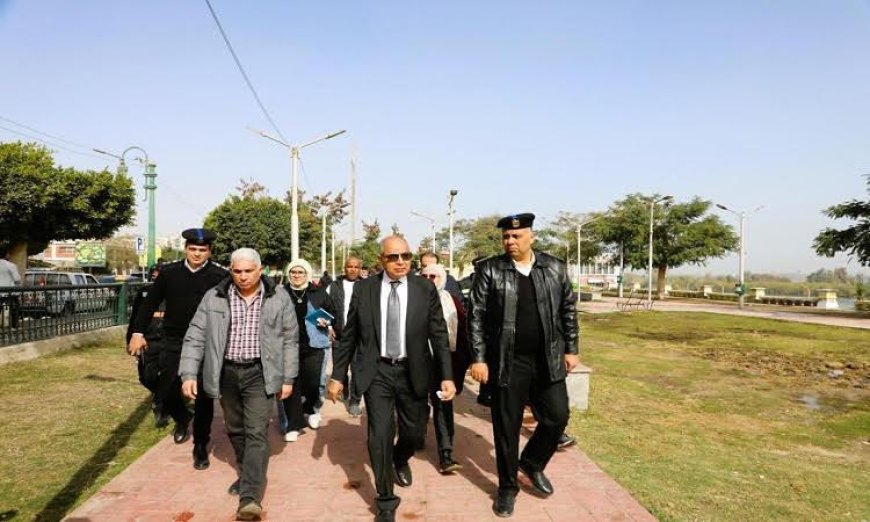 محافظ المنيا يتفقد كورنيش النيل في جولة شاملة لتعزيز السياحة والتنمية