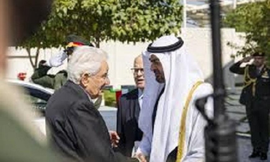 رئيس الإمارات يستعرض فرص التعاون مع الرئيس الإيطالي خلال زيارته إلى أبوظبي