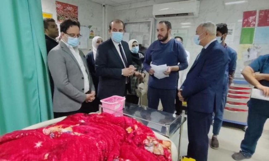 قنديل يقوم بزيارة ميدانية لمستشفى التحرير بالجيزة ويطلق خطة فورية لتحسين عيادات التأمين