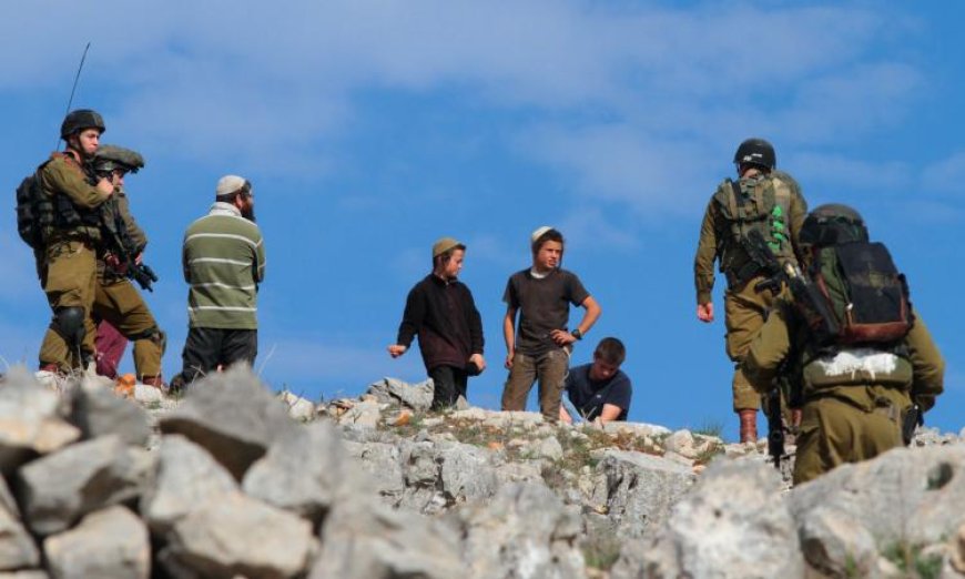 مستوطنون إسرائيليون يعتدون على بلدة قصرة في جنوب نابلس