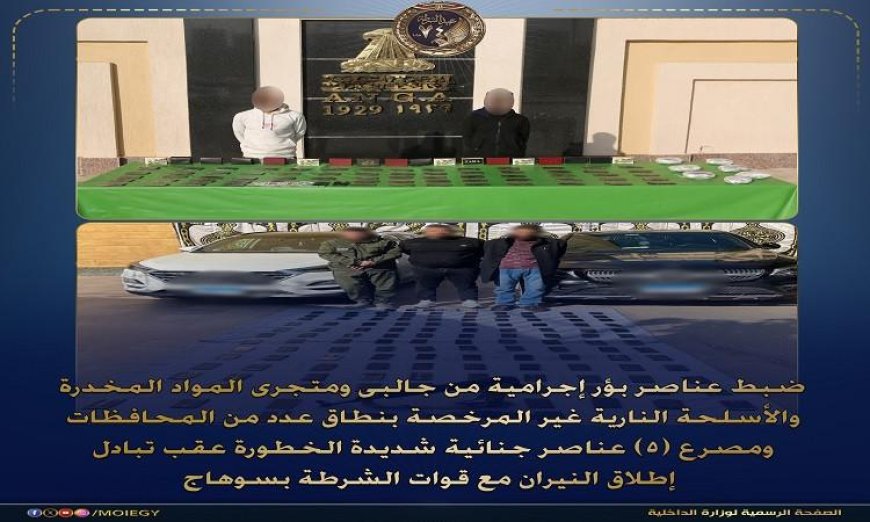 اعتقال شبكة إجرامية مختصة في الاتجار بالمخدرات والأسلحة النارية