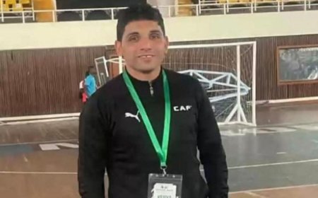 طاقم تحكيم مصري يقود مباراة زامبيا وغانا في كرة الصالات