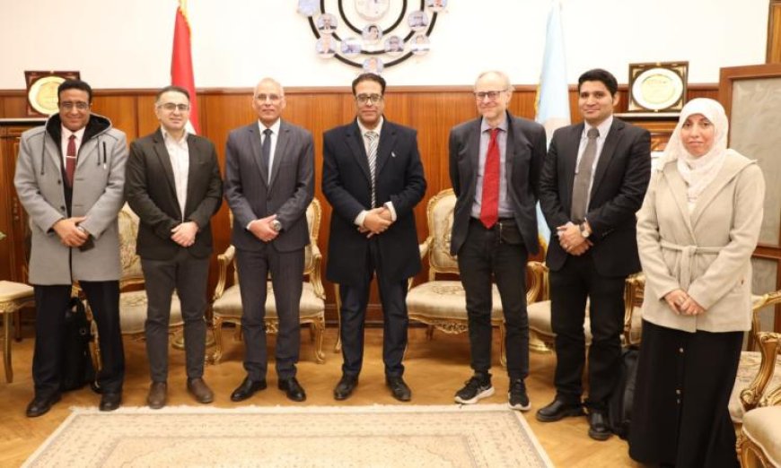 وفد جامعة برمنغهام يزور المركز القومي للبحوث في إطار مشروع مشترك مصري بريطاني