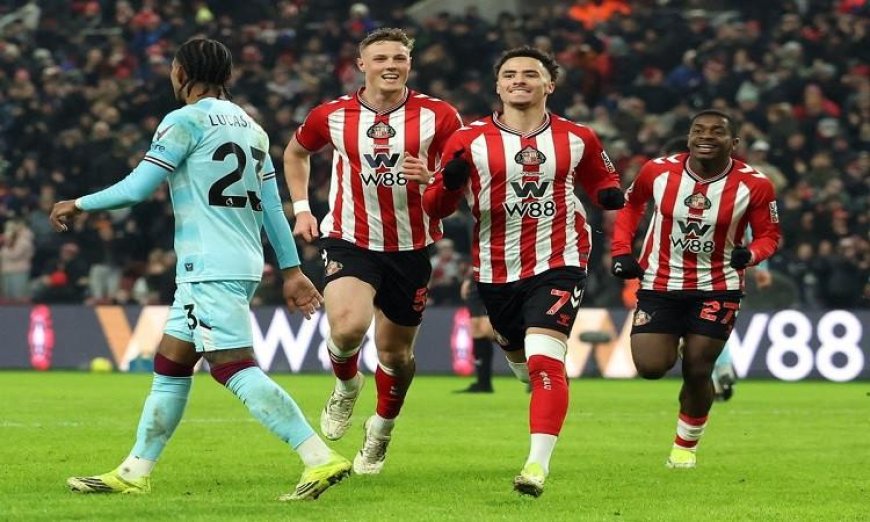 سندرلاند يتألق بثلاثية مذهلة ويقضي على بيرنلي في عرض قوي نحو المركز الثامن