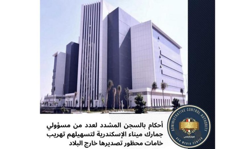 اعتقال 6 مسؤولين في جمارك ميناء الإسكندرية بتهمة تهريب خامات محظورة