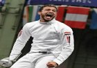 محمد السيد يتألق ويحقق برونزية كأس العالم لسيف المبارزة في كازاخستان