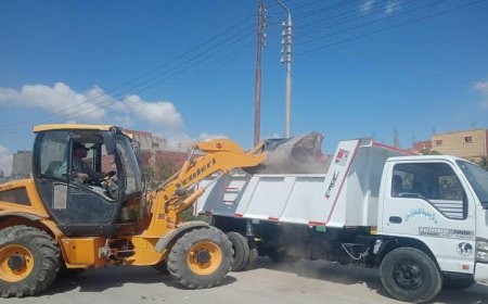 رفع ١٦١٤٢ طن من المخلفات وصيانة الإنارة العامة في محليات الإسماعيلية