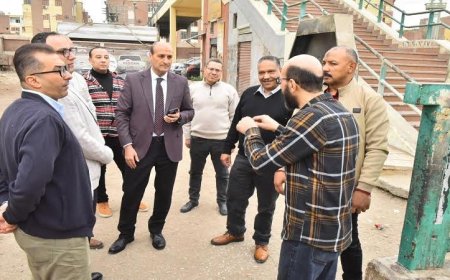 محافظ أسيوط يجري جولة تفقدية لمشروع كوبري علوي يربط شرق وغرب المدينة