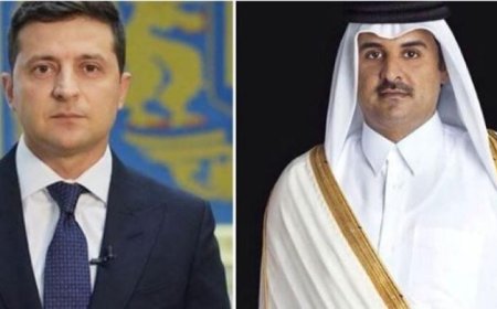 أمير قطر والرئيس الأوكراني يتناولان الأوضاع الإقليمية والدولية في اجتماع حاسم