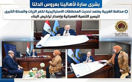 محافظ الغربية يعلن تحديث المخططات الاستراتيجية لمدينتي كفر الزيات والمحلة الكبرى