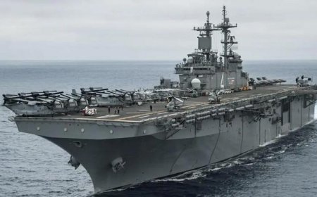 سفينة حربية أمريكية تصل إلى الشرق الأوسط محملة بـ 2500 من مشاة البحرية لتعزيز الأمن والاستقرار