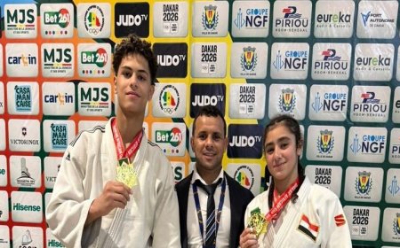 مصر ت bril في كأس إفريقيا المفتوحة للجودو وتحقق 3 ميداليات في داكار