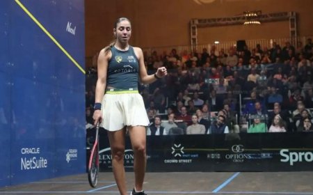 نجمة وادي دجلة هانيا الحمامي تتألق وتبلغ نهائي بطولة أوبتاسيا 2026 للإسكواش