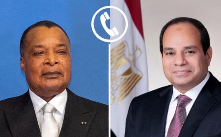 الرئيس السيسي يبارك رئيس جمهورية الكونغو لفوزه بولاية رئاسية جديدة