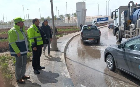 تعامل سريع مع مياه الأمطار في الجيزة لضمان نقاء مياه الشرب
