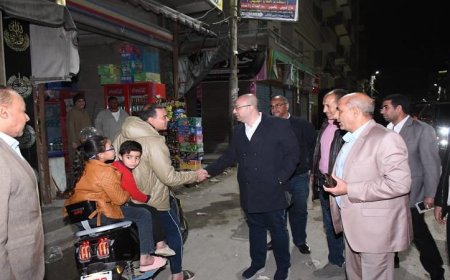 محافظ الفيوم يواصل جولات الليل التفقدية لضمان الالتزام بمواعيد إغلاق المحلات