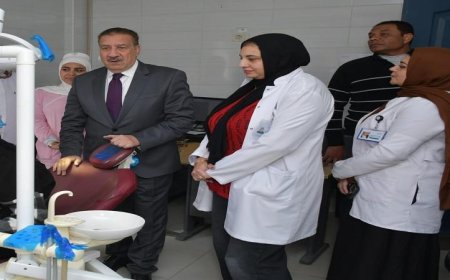 محافظ بورسعيد يواصل متابعة تقدم الأعمال في وحدة العلاج الطبيعي بحي المناخ