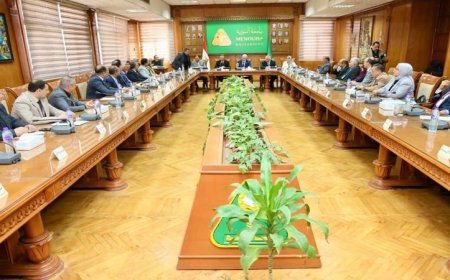 محافظ المنوفية يؤكد دور المحافظة والجامعة كعمودين رئيسيين للبناء والتنمية في جميع القطاعات الخدمية