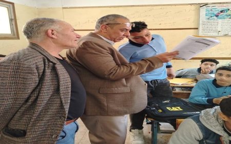 مدير تعليم القليوبية يقوم بجولة تفقدية في مدارس إدارة طوخ التعليمية لتعزيز العملية التعليمية