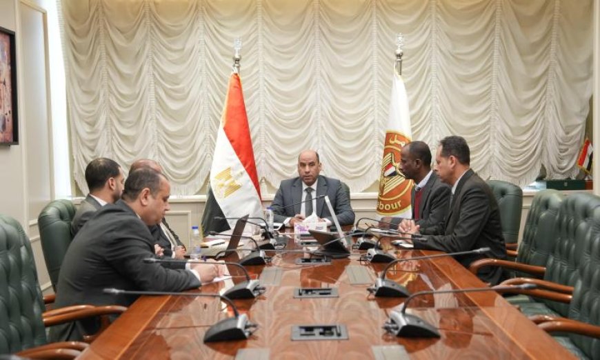 رداد يستعرض فرص التعاون مع رئيس الجامعة البريطانية في القاهرة والجهات المعنية