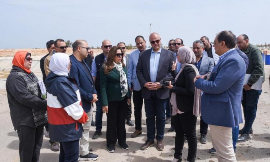 وزيرة التنمية المحلية ومحافظ الإسكندرية يزوران مركز الناصرية للتعامل مع المخلفات الخطرة