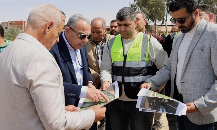 محافظ الإسماعيلية يجري جولة تفقدية لمتابعة أعمال تطوير مدخل مدينة القنطرة غرب وسوق الجملة