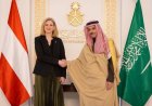 زيارة وزيرة خارجية النمسا إلى الرياض لمناقشة إنهاء حرب إيران وتأمين إمدادات الطاقة