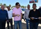 جوهر ومحافظ البحر الأحمر يستعرضان الأرض المخصصة لإنشاء القرية الأولمبية