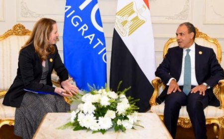 وزير الخارجية يناقش التعاون مع المديرة العامة للمنظمة الدولية للهجرة