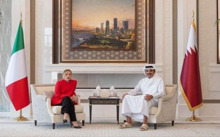 أمير قطر ورئيسة وزراء إيطاليا يناقشان القضايا الإقليمية والدولية الهامة