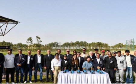 وزير الرياضة يحتفل بإنجاز منتخب الرماية بعد فوزه بـ 14 ميدالية في بطولة الكومباك سبورتنج