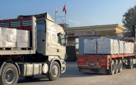 الهلال الأحمر يعلن عن انطلاق قافلة “زاد العزة” الـ170 المحملة بـ3290 طن من المساعدات الإنسانية