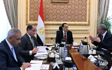 رئيس الوزراء يناقش ملفات العمل المشترك مع وزيرى المالية والبترول