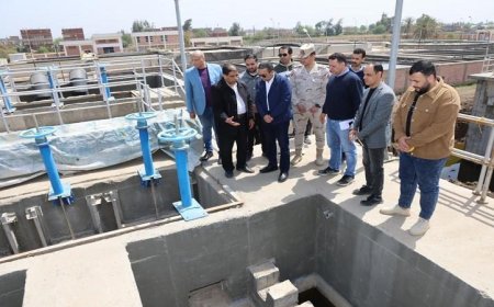 محافظ المنوفية يقوم بزيارة ميدانية لمتابعة محطتي الصرف الصحي بشما وسمادون