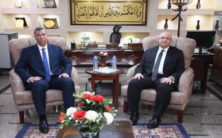 محافظ الفيوم يتباحث مع رئيس المحكمة الابتدائية والمحامي العام لتعزيز التعاون المشترك