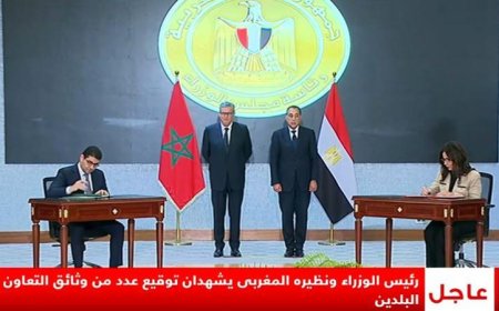 رئيس الوزراء ونظيره المغربي يشهدان توقيع اتفاقيات تعاون مباشرة عبر البث المباشر