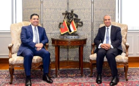 وزير الخارجية يلتقي نظيره المغربي لبحث آخر التطورات في الوضع الإقليمي